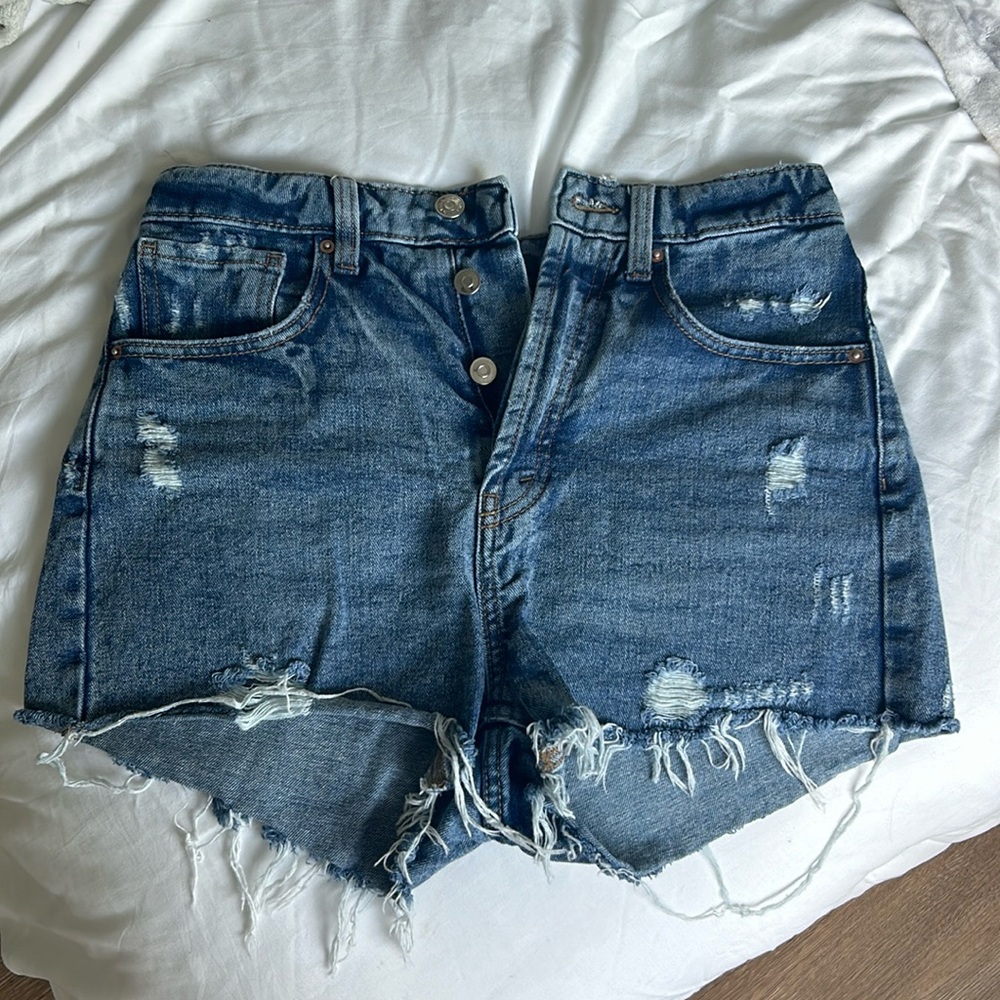 Target high rise cut off shorts